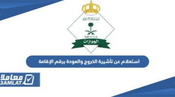 الاستعلام عن صدور وصلاحية تأشيرة خروج وعودة منصة مقيم
