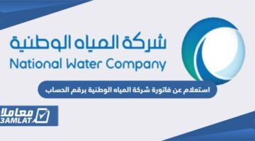 استعلام عن فاتورة شركة المياه الوطنية برقم الحساب nwc.com.sa