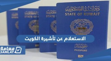 الاستعلام عن طلب تأشيرة الكويت